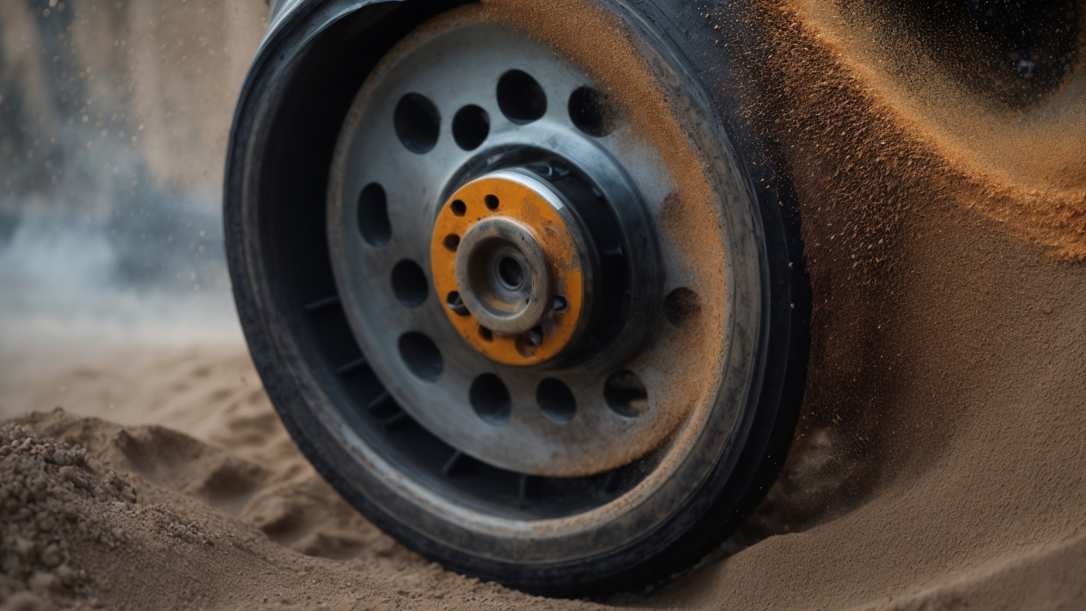 Как пескоструят автомобильные диски?